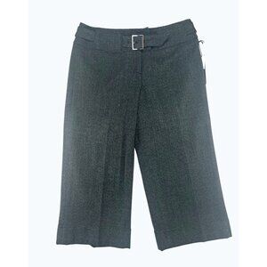 Willi Smith Womens Grey Wide-Leg Crapi Pants Size 10